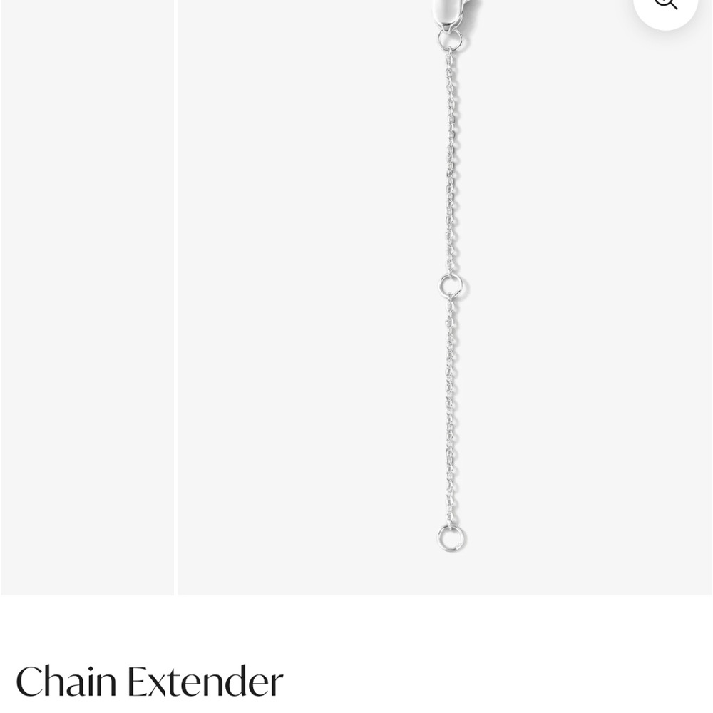 New Melinda Maria chain extender silver 2￼